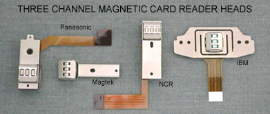 3-channel magnetic card reader heads